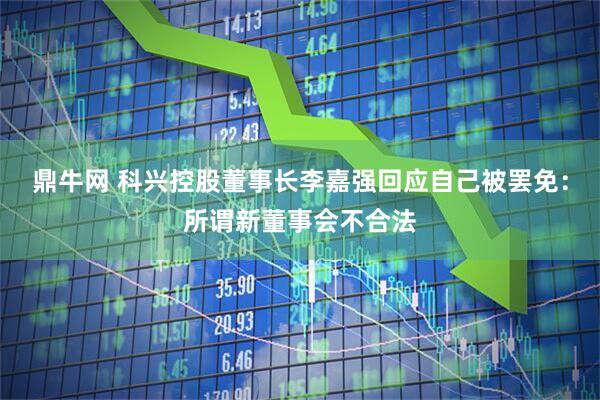 鼎牛网 科兴控股董事长李嘉强回应自己被罢免：所谓新董事会不合法
